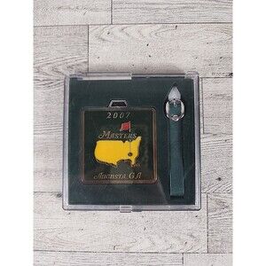 PGA TOUR Bag Tag 2007 MASTERS TOURNAMENT Augusta National Golf Club w/ Case